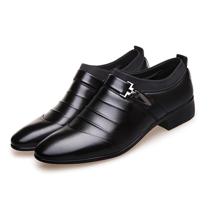 Shoes Men&apos;s Shoes Formal Business Casual Men&apos;s Leather Shoes British Fashion Pointed Leather Shoes