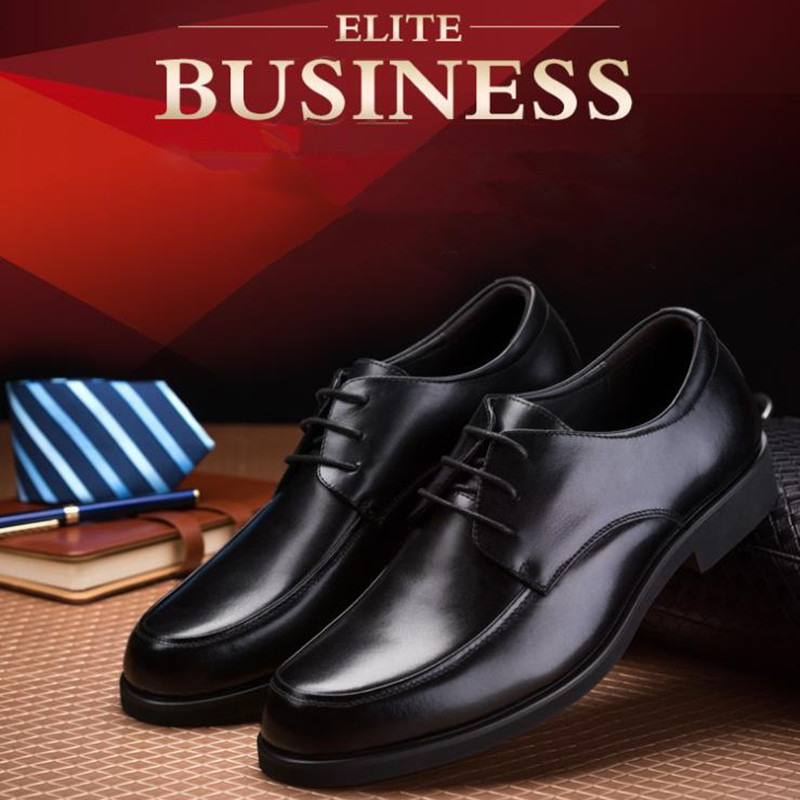 Shoes Men&apos;s Shoes Formal Men&apos;s Business Leather Shoes Round Casual Dress Shoes Work Shoes