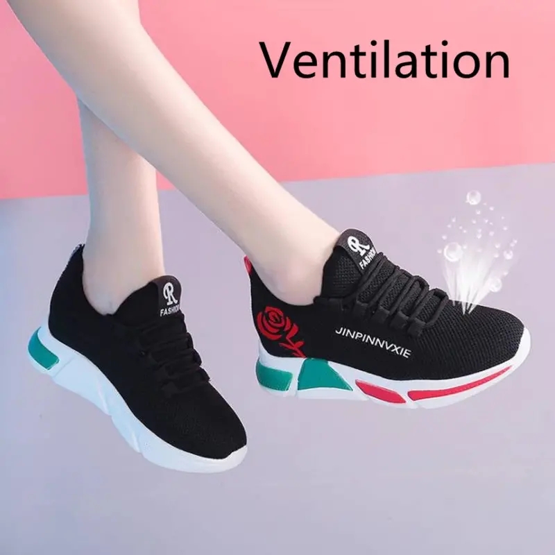 Women Shoes Ladies Shoes Women Shoe Ladies Sneakers Air-permeable Sports Shoes Ladies black 40black,40