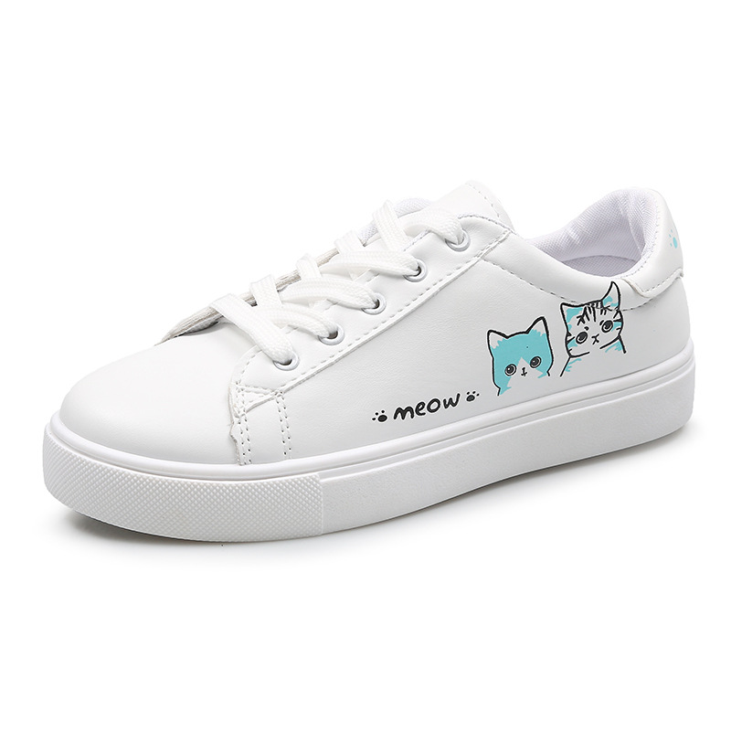 Spring summer breathable women&apos;s shoe white shoes female students white shoes casual single shoes