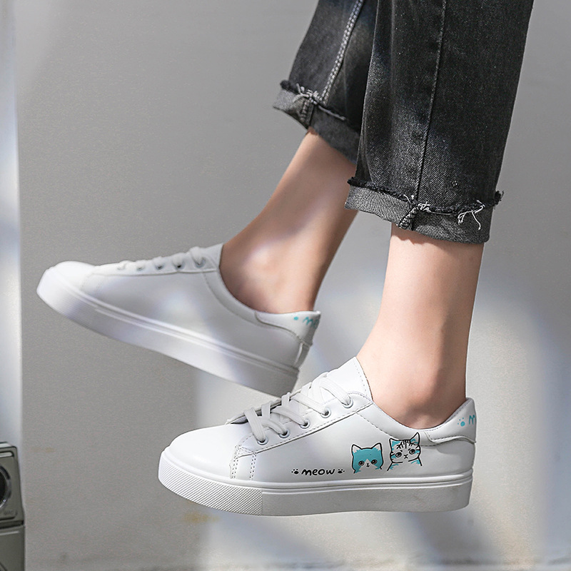 Spring summer breathable women&apos;s shoe white shoes female students white shoes casual single shoes