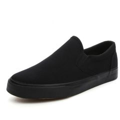 40-47mens shoes loafers shoes sneakers shoes men shoes sneakers mens canvas shoes flats shoes Black 44