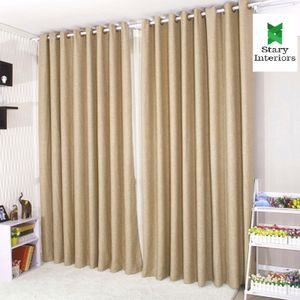 Elegant Home Window/Door Curtains (300cm by 220cm) Plus Free Sheer (200cm by 220cm)