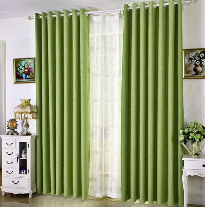 Elegant Home Window/Door Curtains (300cm by 220cm) Plus Free Sheer (200cm by 220cm)