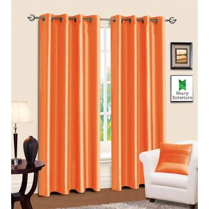 Elegant Home Window/Door Curtains (300cm by 220cm) Plus Free Sheer (200cm by 220cm)