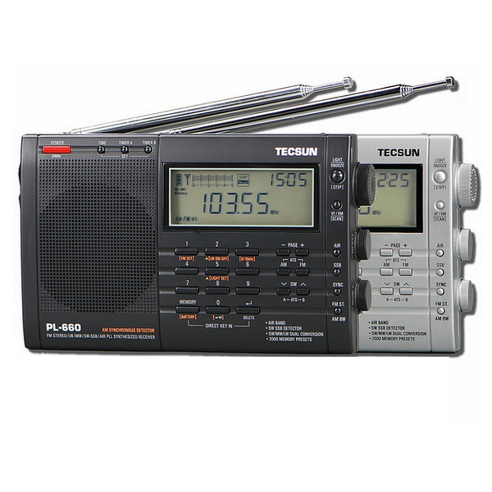 Radio Brand Tecsun PL-660 FM/MW/SW/LW  PLL SSB VHF AIR Band Radio Receiver