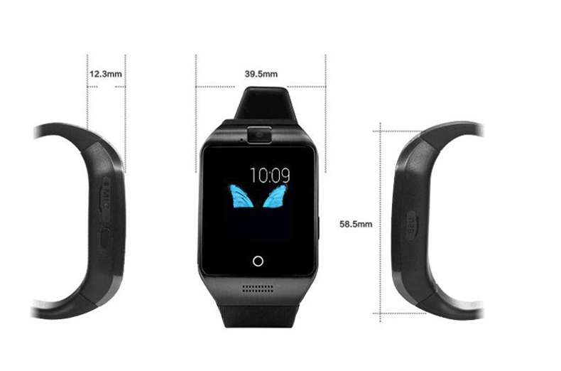 Q18 Bluetooth Smart Watch Cam Twitter Facebook Whatsapp Sync Sports Support SIM Card For IOS Android