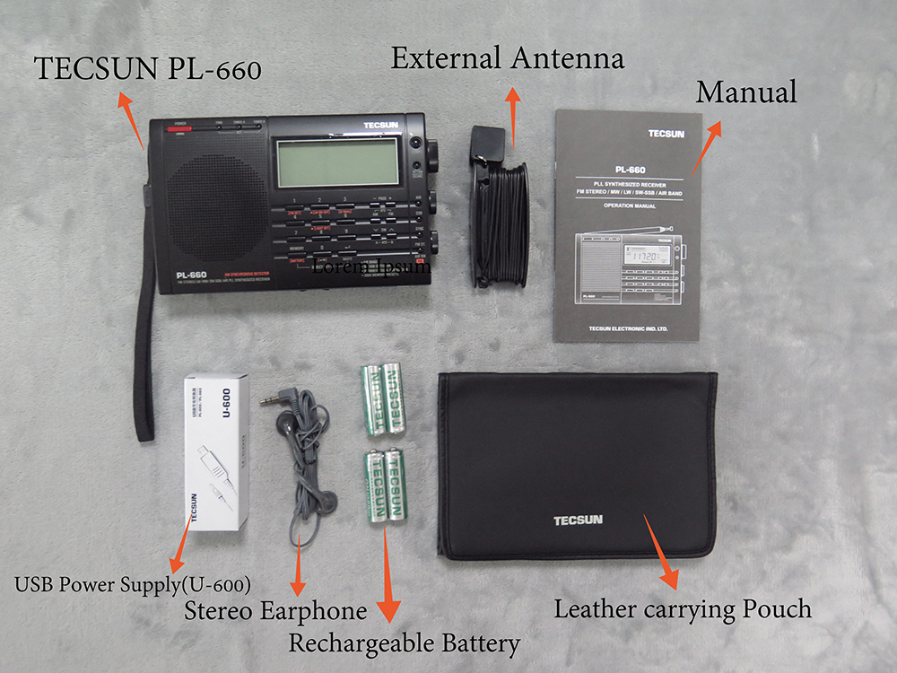 Radio Brand Tecsun PL-660 FM/MW/SW/LW  PLL SSB VHF AIR Band Radio Receiver