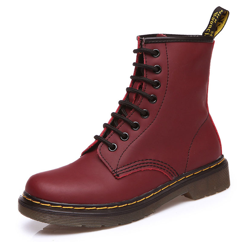 Women Genuine Leather Shoes For Winter Boots Shoes Warm Genuine Leather Female Ankle Boots