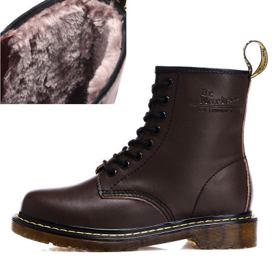 Women Genuine Leather Shoes For Winter Boots Shoes Warm Genuine Leather Female Ankle Boots