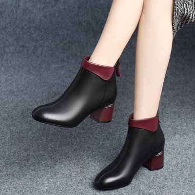 Women&apos;s Shoes Short Boots Thick With Wild Fashion Martin Boots
