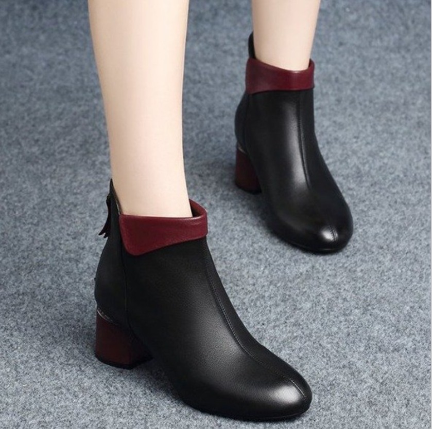Women&apos;s Shoes Short Boots Thick With Wild Fashion Martin Boots