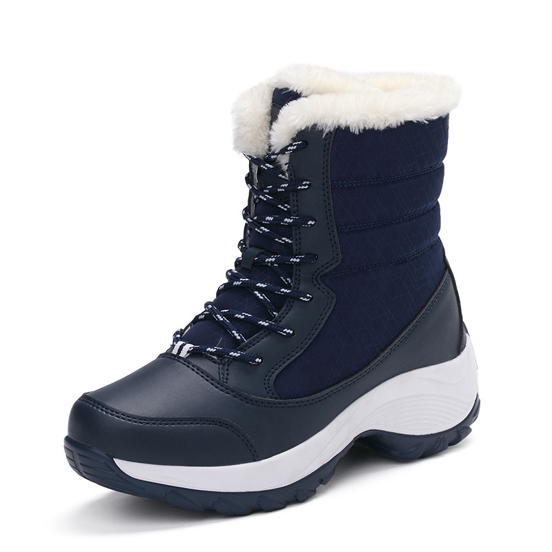 Winter Plus Velvet High-top Women&apos;s Shoes Students Waterproof Boots