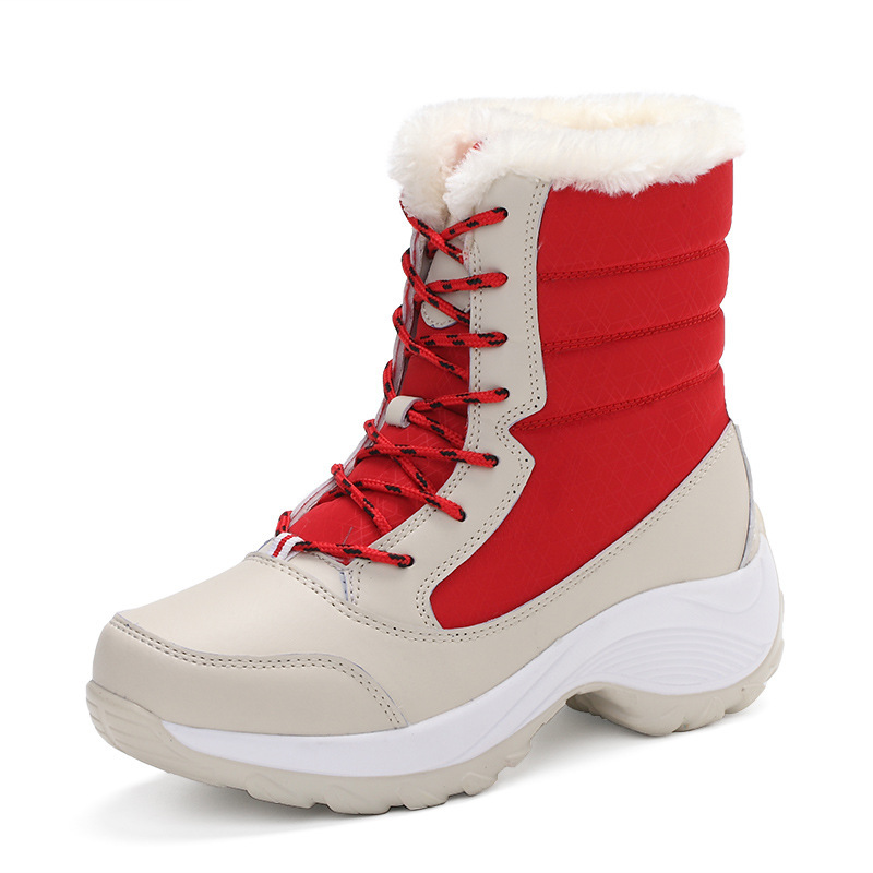 Winter Plus Velvet High-top Women&apos;s Shoes Students Waterproof Boots