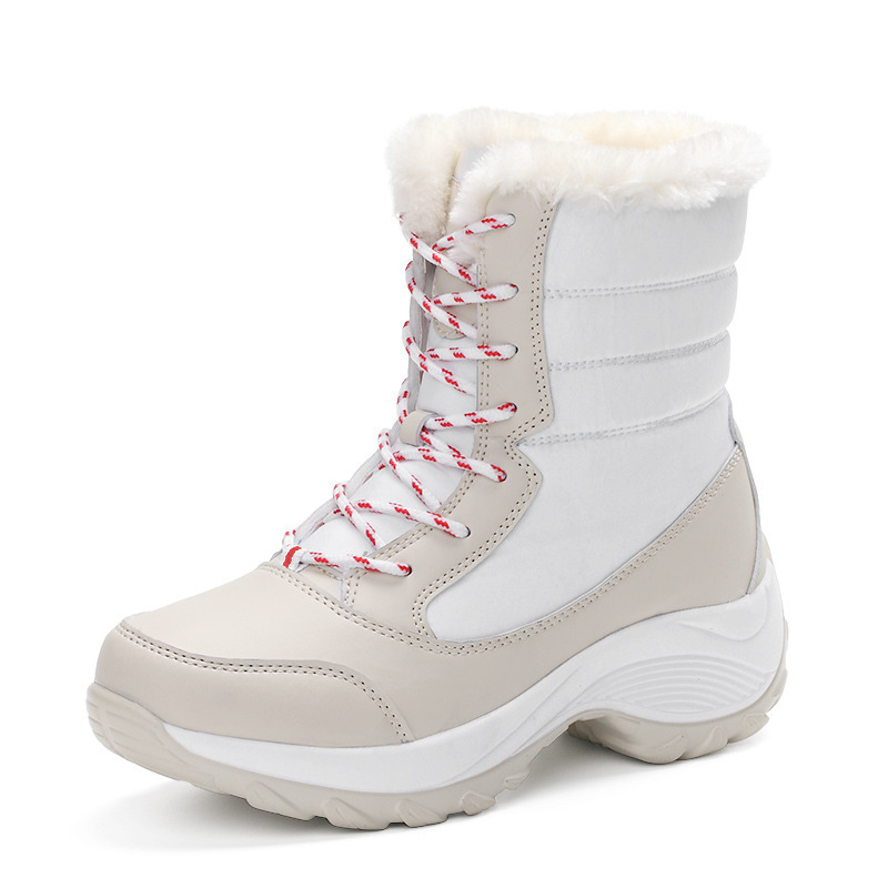 Winter Plus Velvet High-top Women&apos;s Shoes Students Waterproof Boots