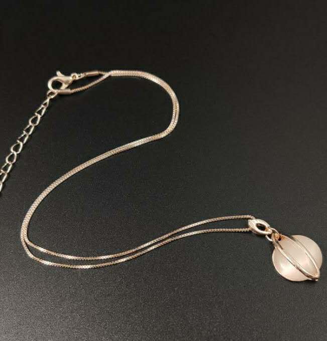 Alloy jewelry set opal necklace earring set