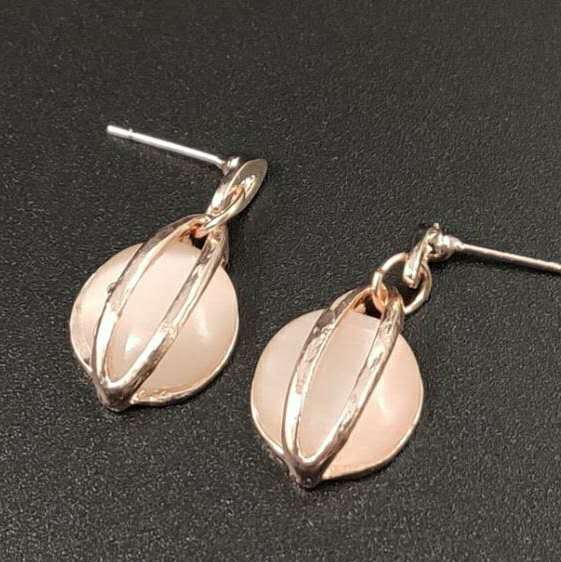 Alloy jewelry set opal necklace earring set