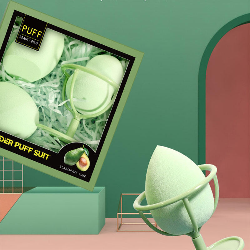 Beauty egg super soft gourd air cushion puff sponge does not eat powder makeup egg set storage box