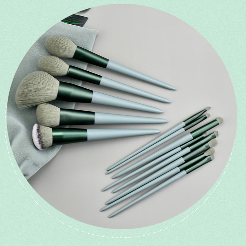 13 fix makeup brush set quick-drying soft hair filamentary plus matcha powder blush brush beauty