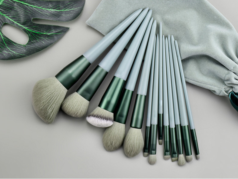 13 fix makeup brush set quick-drying soft hair filamentary plus matcha powder blush brush beauty