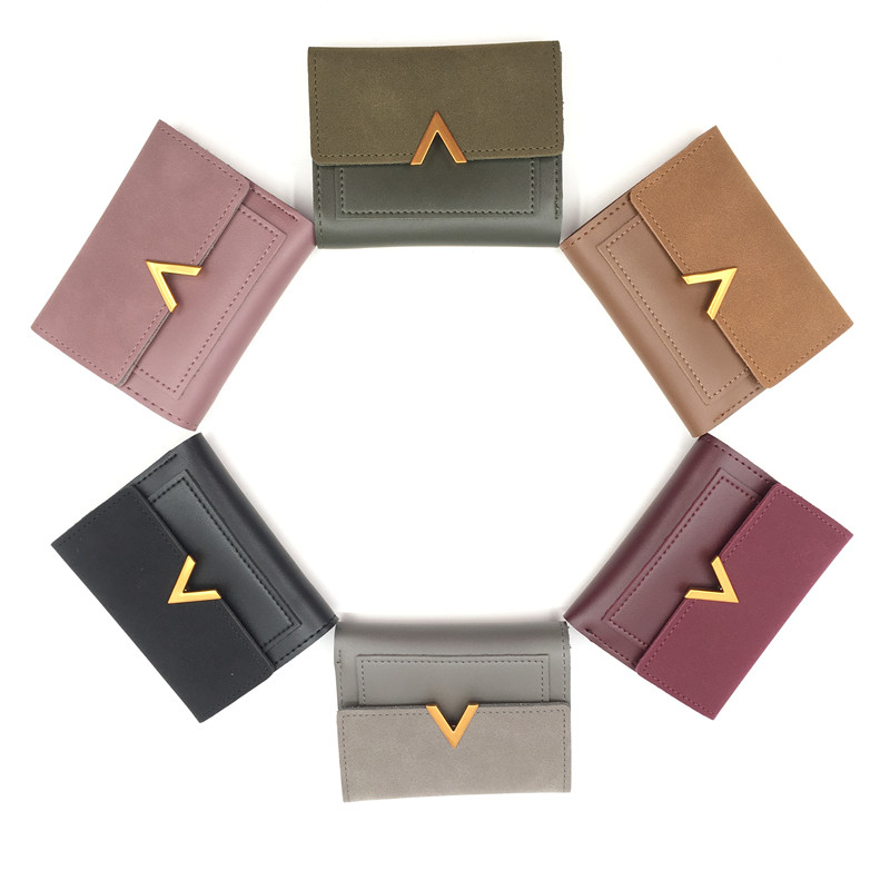 KIKO Matte Leather Small Women Wallet Famous Mini Womens Wallets And Purses Short Female Coin Purse