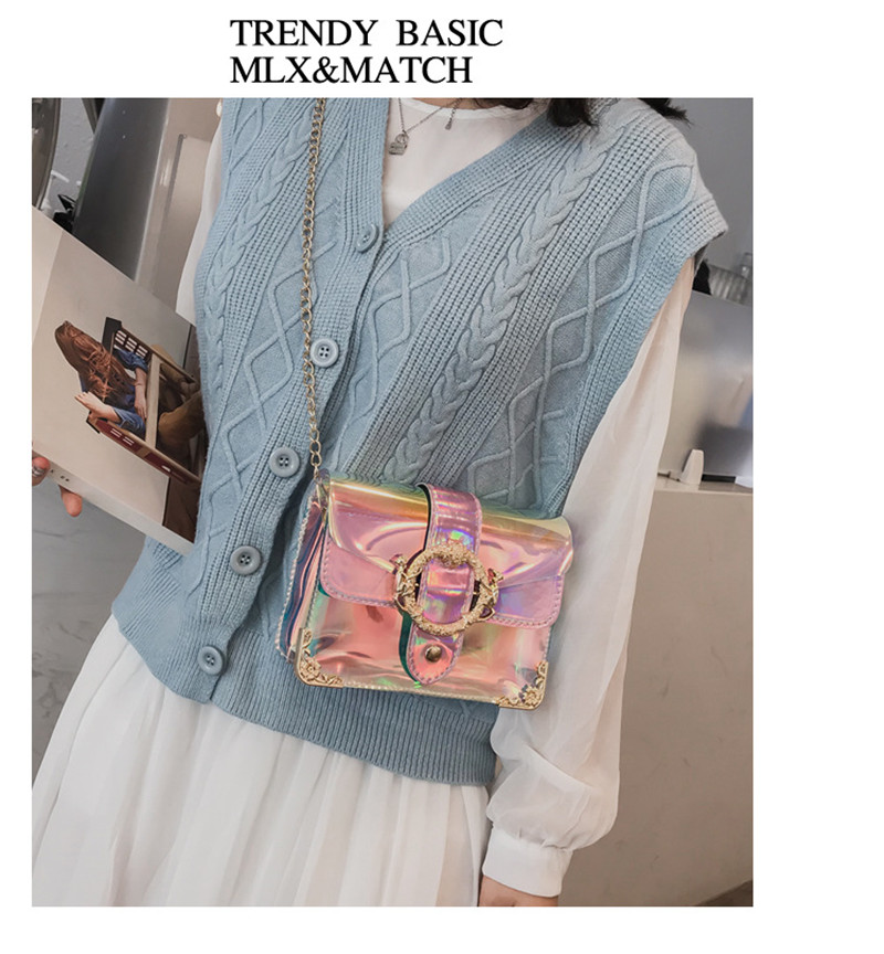 KIKO Women's bag handbag Chain shoulder  laser transparent cross-body bag