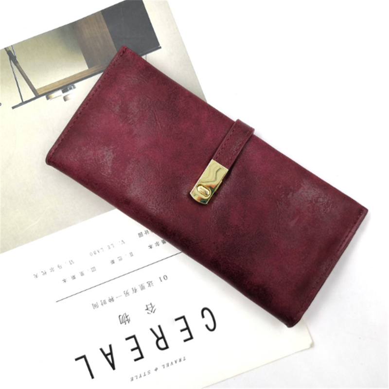 Women's bag wallet long paragraph leather