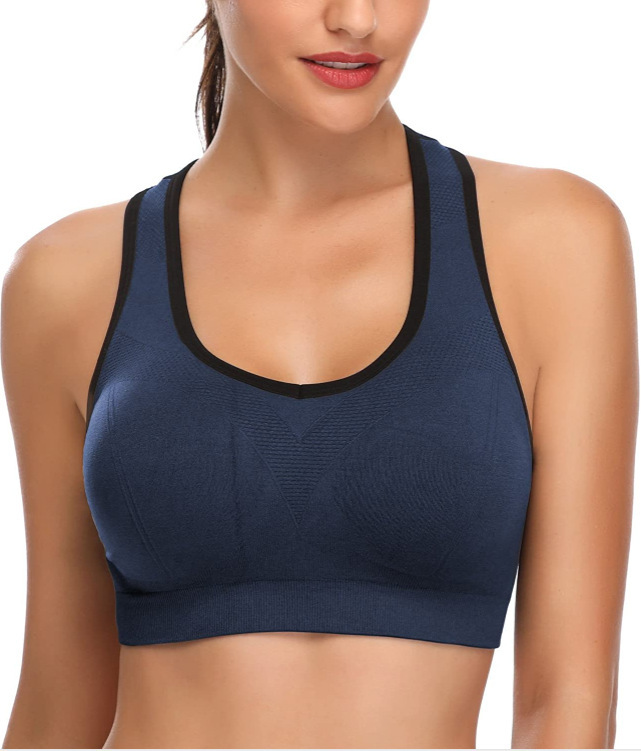 Women's sports bra shockproof beauty back yoga tight bra clothing gather fitness training