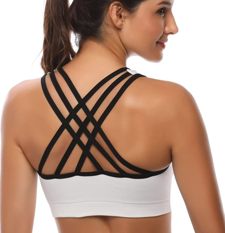 Women's sports bra shockproof beauty back yoga tight bra clothing gather fitness training