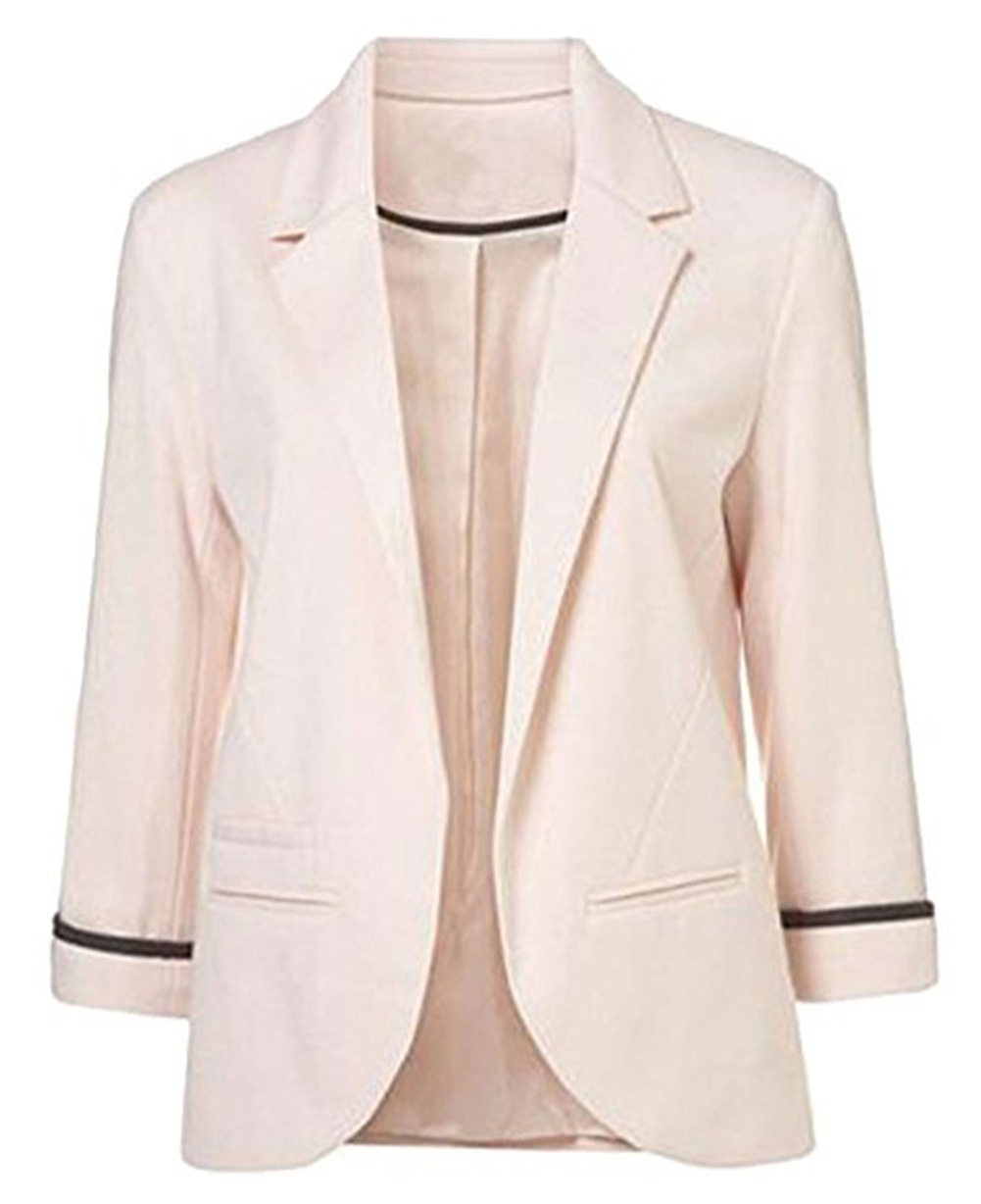 New Fashion Women Candy Color Slim Suit Jacket Coat Office Lady Business Blazer Jacket