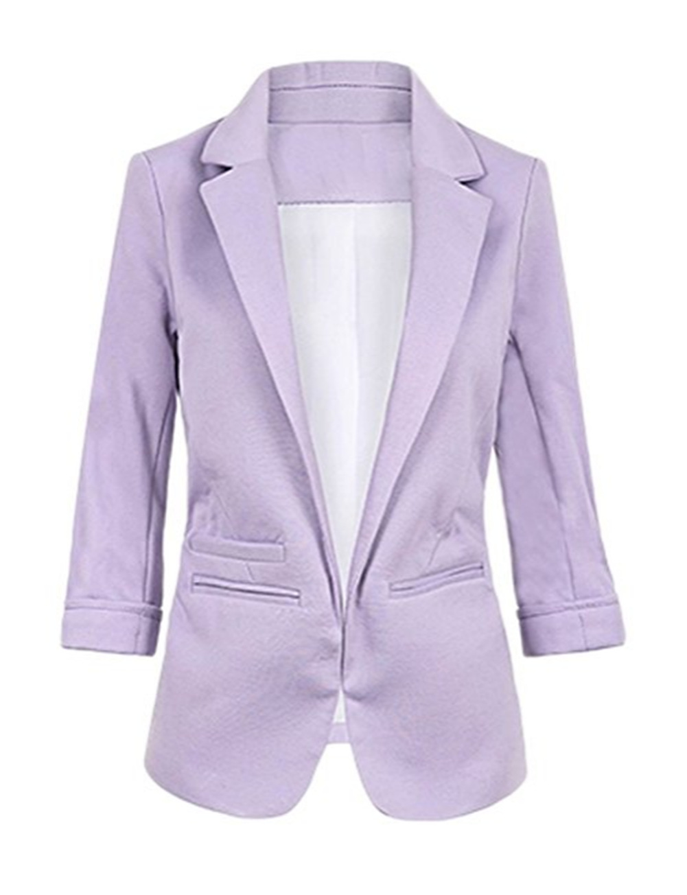 New Fashion Women Candy Color Slim Suit Jacket Coat Office Lady Business Blazer Jacket
