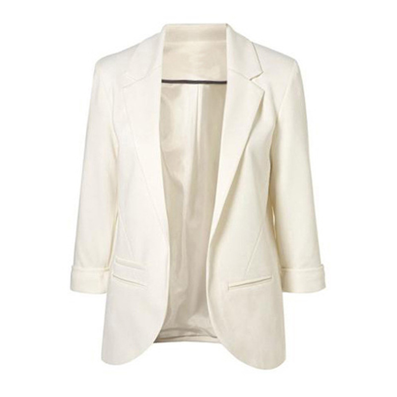 New Fashion Women Candy Color Slim Suit Jacket Coat Office Lady Business Blazer Jacket