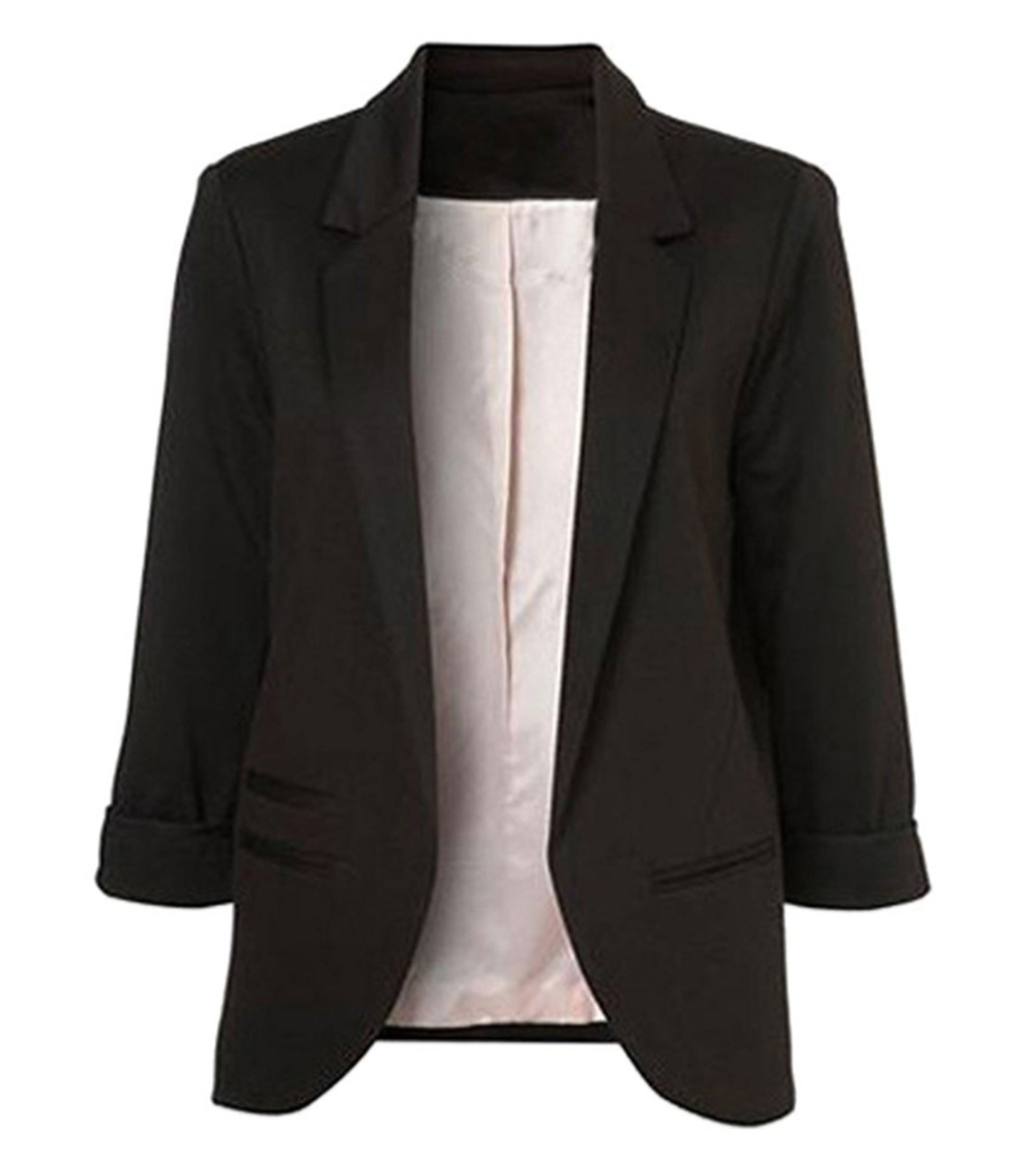 New Fashion Women Candy Color Slim Suit Jacket Coat Office Lady Business Blazer Jacket