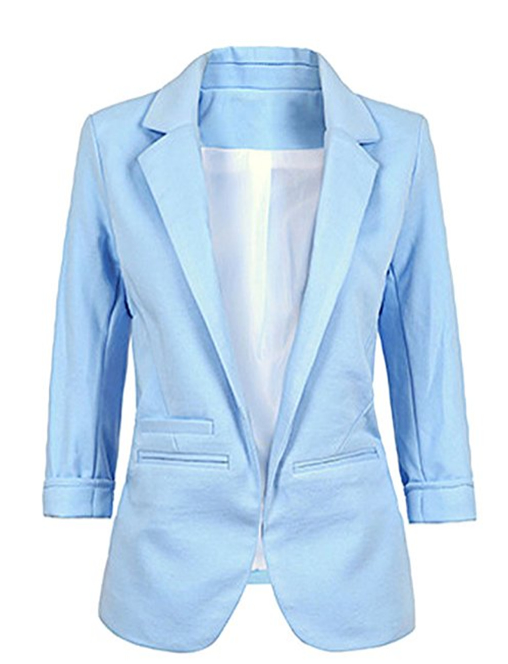 New Fashion Women Candy Color Slim Suit Jacket Coat Office Lady Business Blazer Jacket