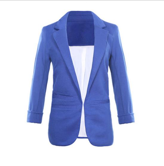 New Fashion Women Candy Color Slim Suit Jacket Coat Office Lady Business Blazer Jacket