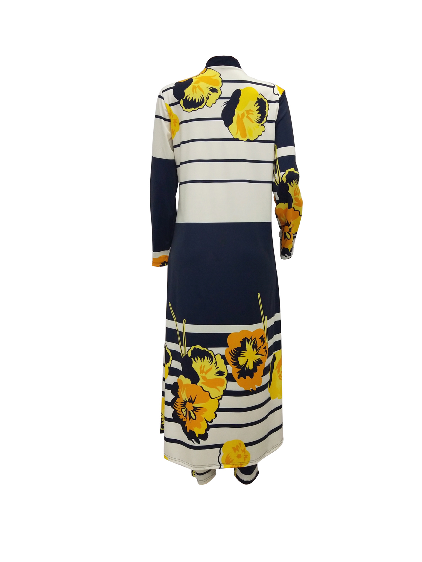 Women Fashion digital ladies printing cloak and bottom pants casual suit sets