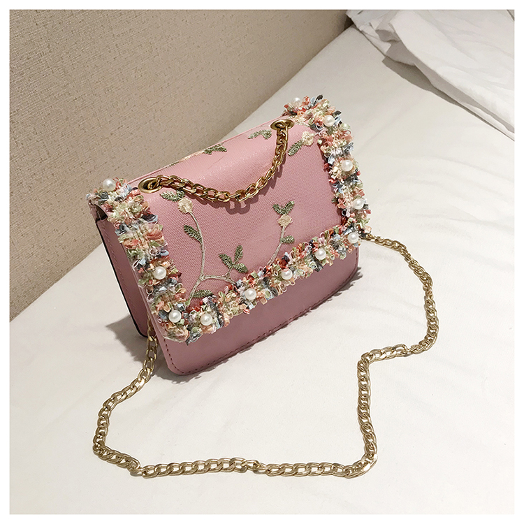 2019 Laides flower new shoulder bag Fashion Women's Handbags Chain bag