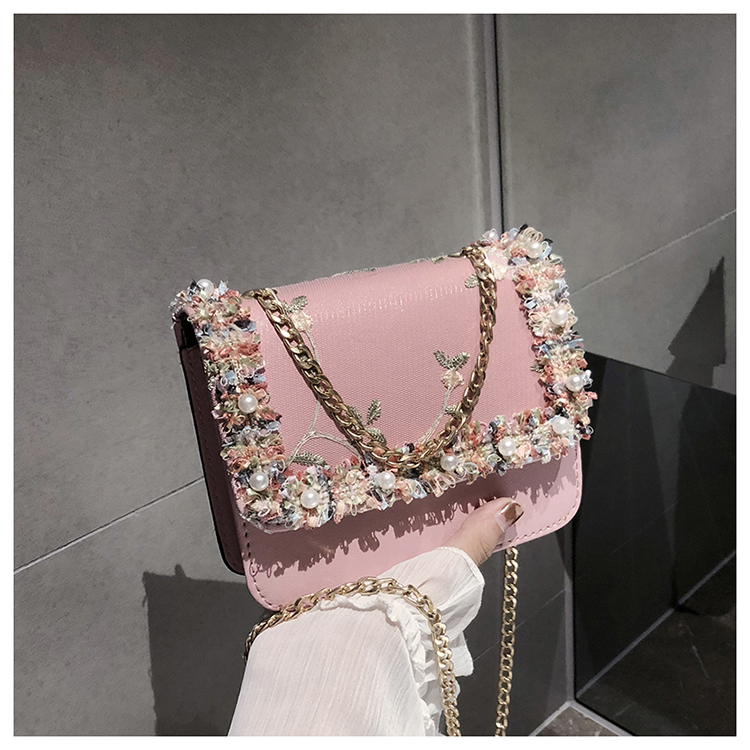 2019 Laides flower new shoulder bag Fashion Women's Handbags Chain bag
