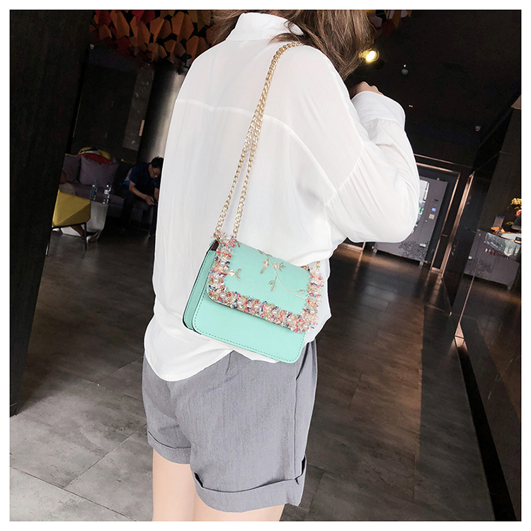 2019 Laides flower new shoulder bag Fashion Women's Handbags Chain bag