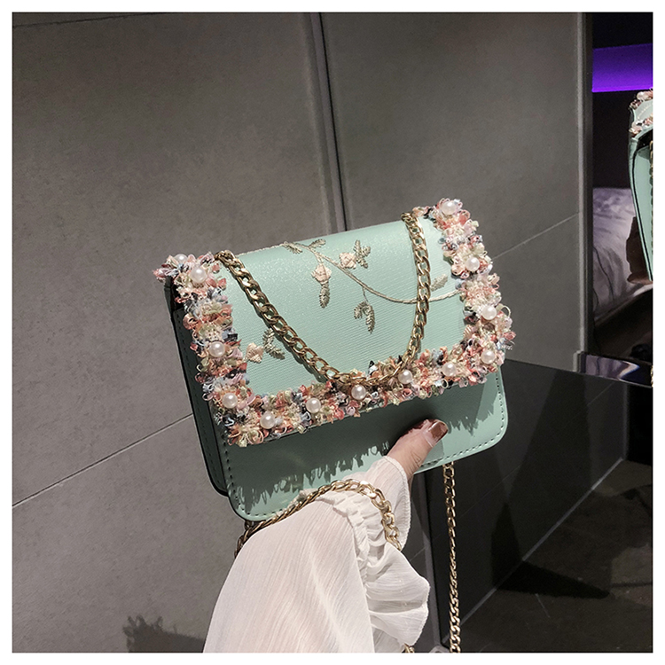 2019 Laides flower new shoulder bag Fashion Women's Handbags Chain bag