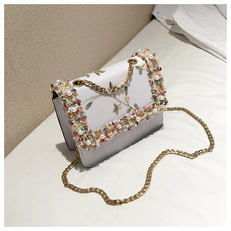 2019 Laides flower new shoulder bag Fashion Women's Handbags Chain bag