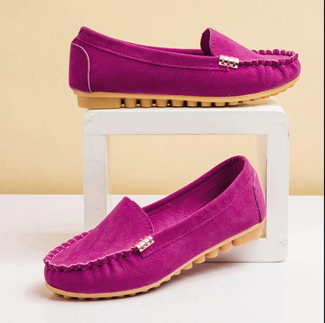 New Womens Candy Color Shoes Cute Slip on Ladies Shoes Ballet Flats Women Flat Casual Shoes