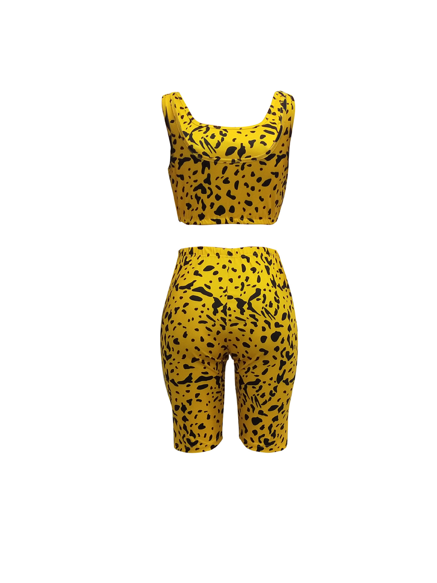 Women 2pcs tank top and pant Suit Sets beach summer sleeveless top short pant