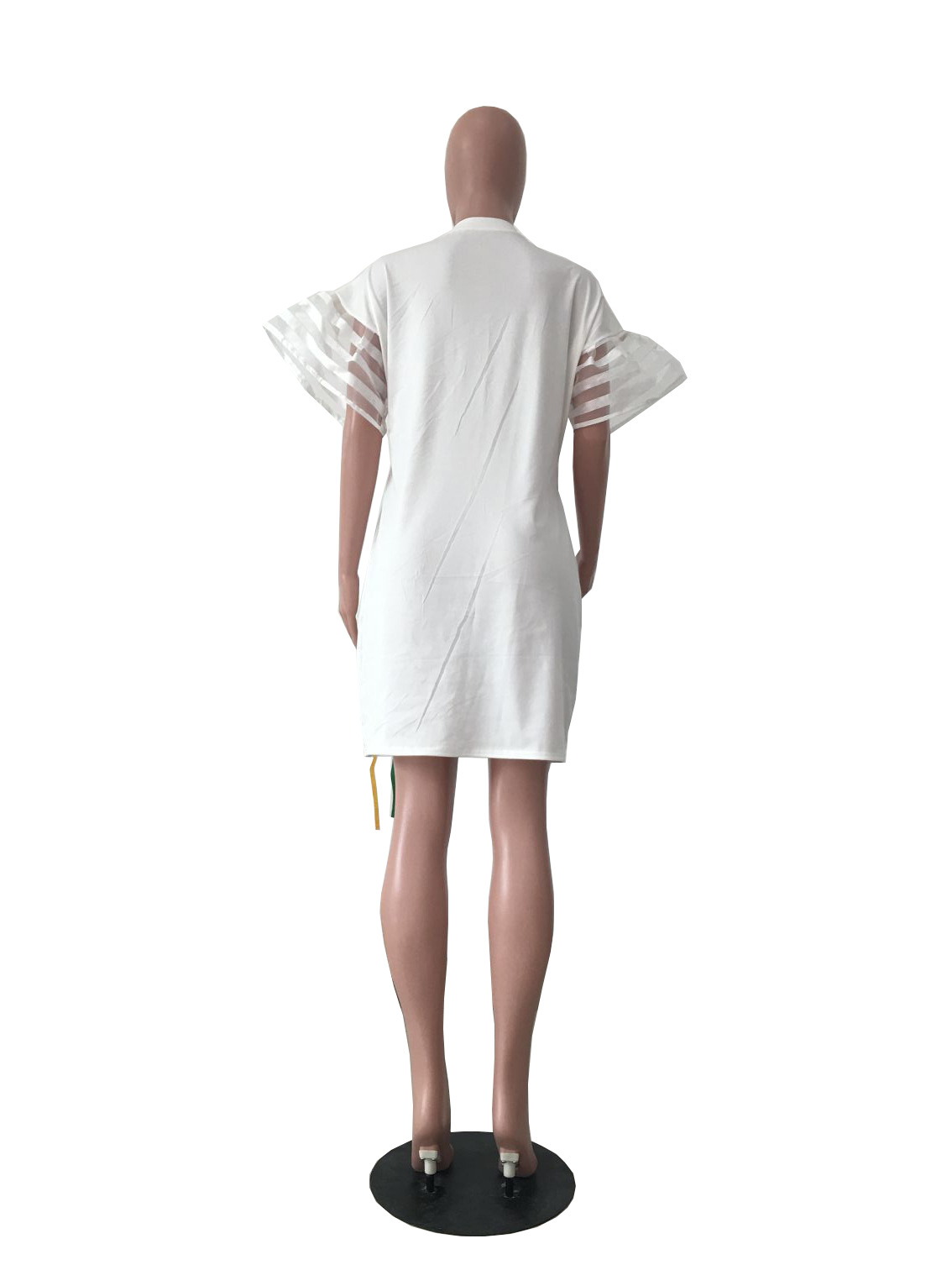 Women Hip hop Printed puff Sleeve Sexy Lady Dress Streetwear Clubwear