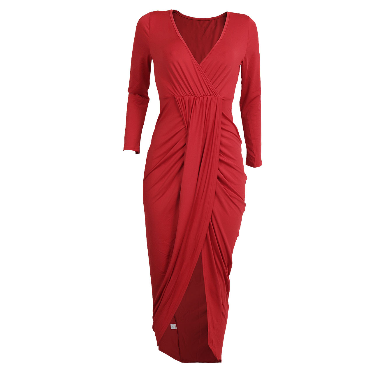New Fashion Women Sexy V Neck Half Sleeve Bodycon Dresses Ladies