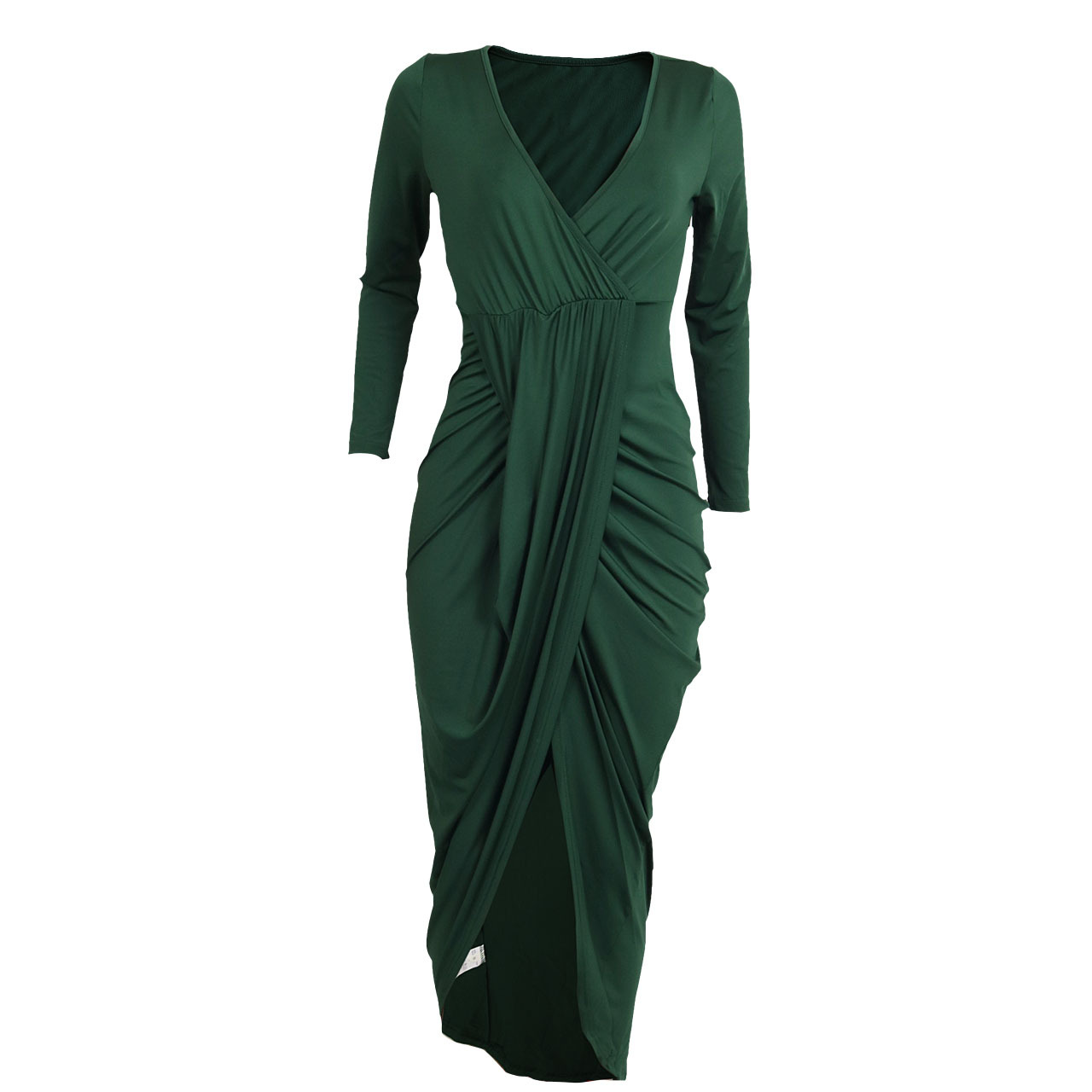 New Fashion Women Sexy V Neck Half Sleeve Bodycon Dresses Ladies