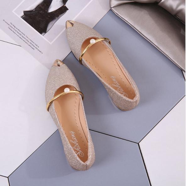 Ladies Flat Shoes Casual Women Shoes Comfortable Pointed Toe Flat Shoes