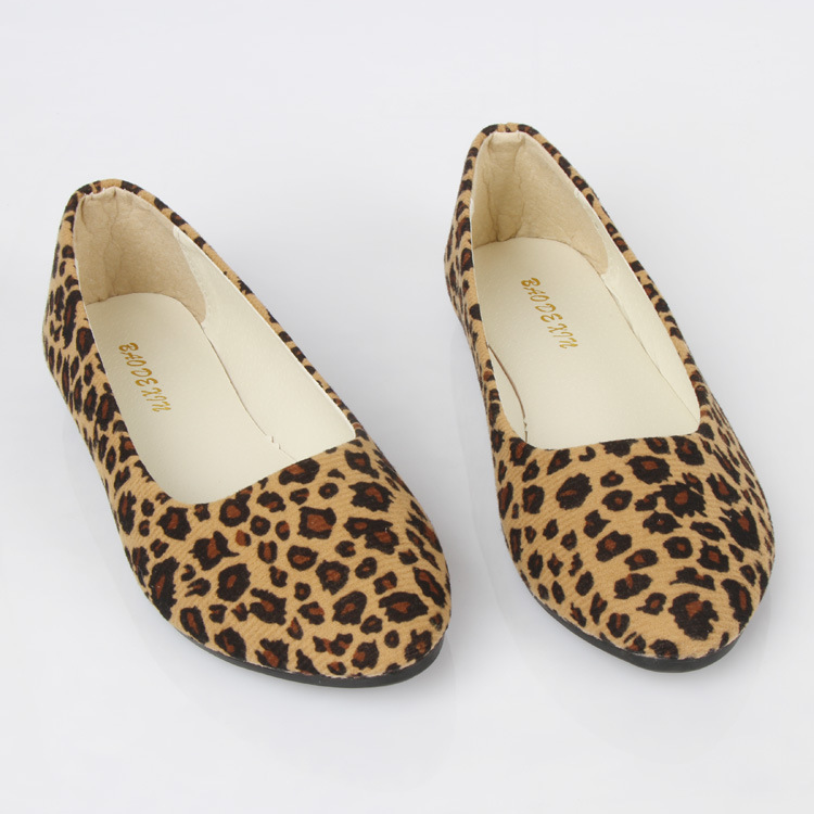 Women Leopard Shoes Lady Flat Shoes