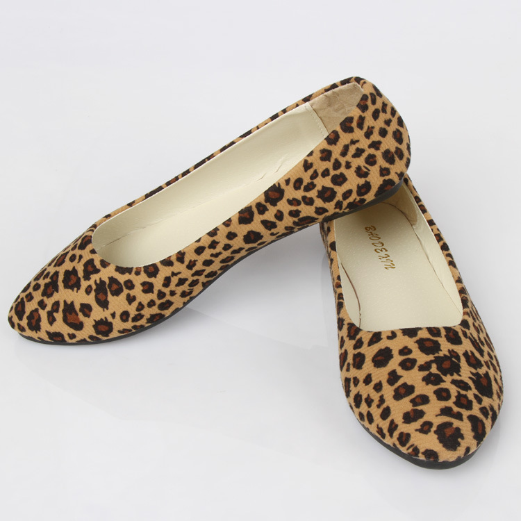 Women Leopard Shoes Lady Flat Shoes