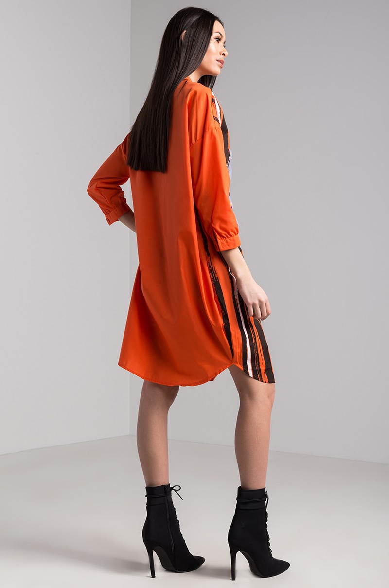 Women Long sleeve Lip sequin Shirt Dress Office Lady business Dress Streetwear Dress Clubwear